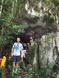 00396-2362 Happy caver at the entrance to Fruitbat Cave - Photo Garry K Smith